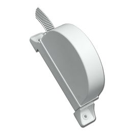 Edm Recogedor abatible pr02 para cinta de persiana de 18 mm blanco 175 x 32 x 120 mm