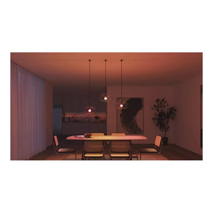 Philips Hue Essential A60 Pack de 3 Bombillas Inteligentes E27 Luz Blanca y Color