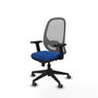 PIQUERAS Y CRESPO Silla de oficina Cilanco con mecanismo Sincro, Azul y Gris