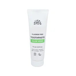 Urtekram Dentífrico Pasta de Dientes con Aloe Vera 75 ml - Sin Flúor, Orgánico COSMOS ORGANIC, Vegano, Sabor a Mandarina, Con Mirra