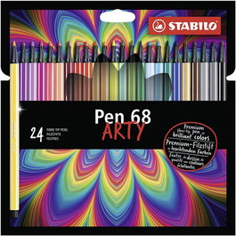STABILO PEN 68 ARTY LINE Set de 6 colores surtidos