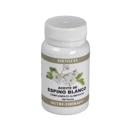 ORTOCEL NUTRI-THERAPY Aceite De Espino Blanco 300Mg 100Perlas para Artritis, Úlceras Gastrointestinales y Ocular