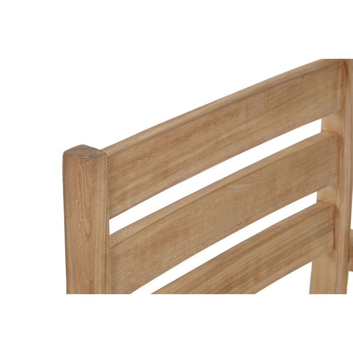 DKD Home Decor Silla de Teca Apilable Marrón Natural