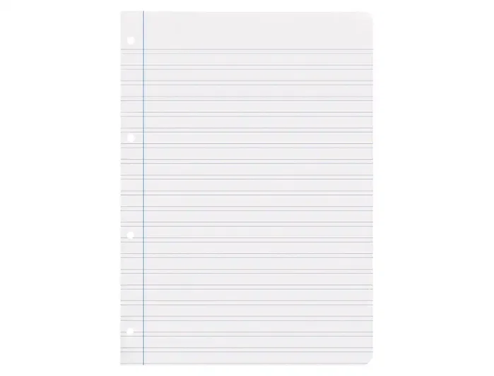Liderpapel Recambio A4 100 hojas 75 g pauta 3,5 mm con margen y 4 taladros
