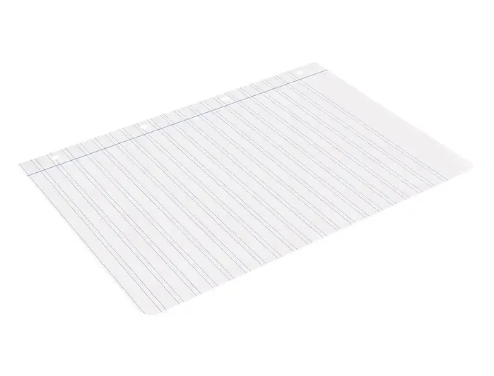 Liderpapel Recambio A4 100 hojas 75 g pauta 3,5 mm con margen y 4 taladros