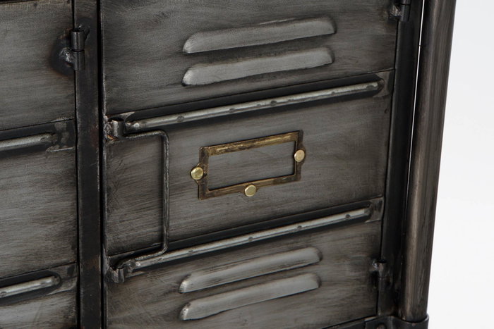 Consola Vintage DKD Home Decor Metalizado Negro 34 x 88 x 129.5 cm