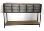 Consola Vintage DKD Home Decor Metalizado Negro 34 x 88 x 129.5 cm
