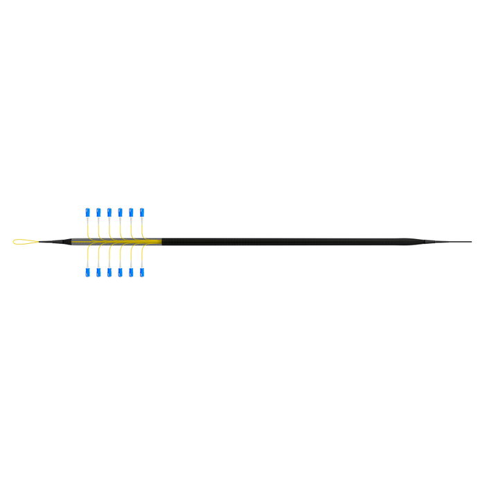 EFB Elektronik O8341S180OS2 Cable de fibra óptica OS2 SC-SC, 180m, U-DQ(ZN)BH, LSZH, G657A1, Monomodo, 12 fibras, Negro/Azul/Amarillo