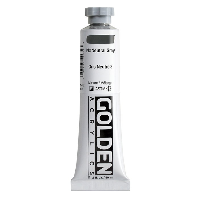 Golden Heavy Body Acrílicos N3 Gris Neutrales 59 ml Golden Heavy Body Acrílicos N3 Gris Neutrales 59 ml