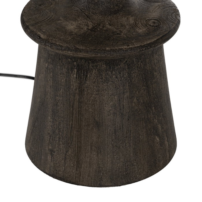 Base Lámpara Mesa Marrón Madera de Mango 20 X 20 X 45 cm Base Lámpara Mesa Marrón Madera de Mango 20 X 20 X 45 cm