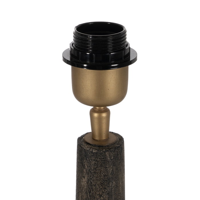 Base Lámpara Mesa Marrón Madera de Mango 20 X 20 X 45 cm Base Lámpara Mesa Marrón Madera de Mango 20 X 20 X 45 cm