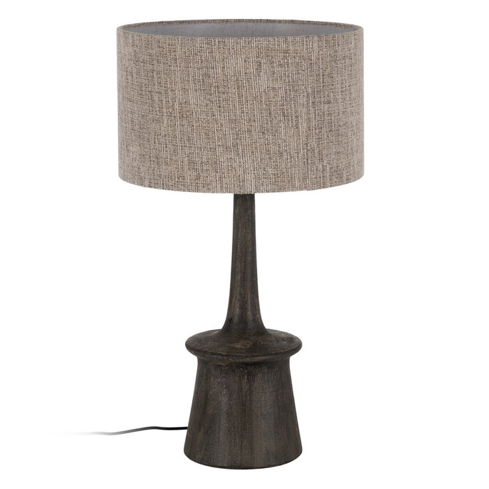 Base Lámpara Mesa Marrón Madera de Mango 20 X 20 X 45 cm Base Lámpara Mesa Marrón Madera de Mango 20 X 20 X 45 cm