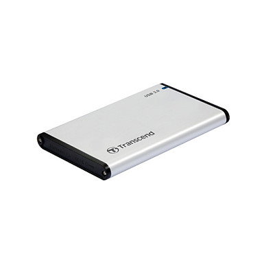 Transcend StoreJet 25S3 Carcasa de Disco Duro/SSD 2.5 Pulgadas SATA III USB 3.2 Gen 1 Plata