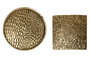 DKD Home Decor Bandeja Vaciaposillos de Aluminio Dorado Surtido de 2