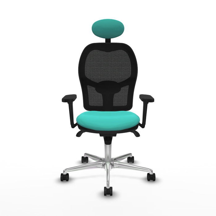 PIQUERAS Y CRESPO Silla de oficina Jorquera con mecanismo Sincro, Turquesa y Negro PIQUERAS Y CRESPO Silla de oficina Jorquera con mecanismo Sincro, Turquesa y Negro