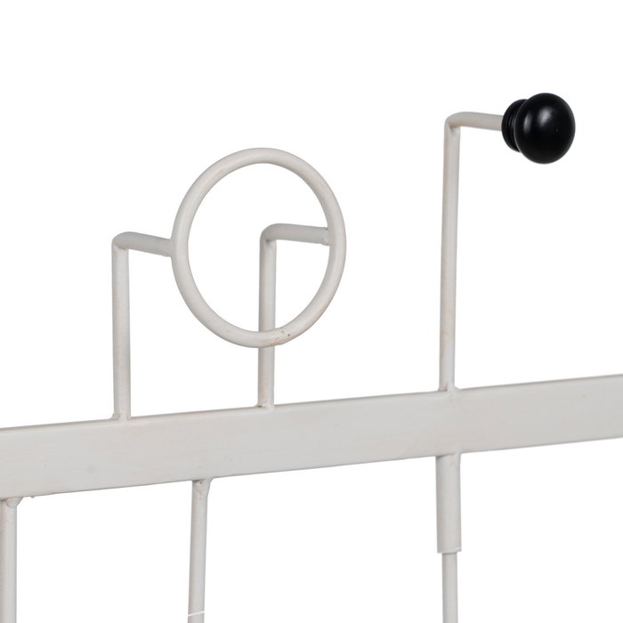 Percha Blanco Metal Decoración 50 X 7 X 27 cm