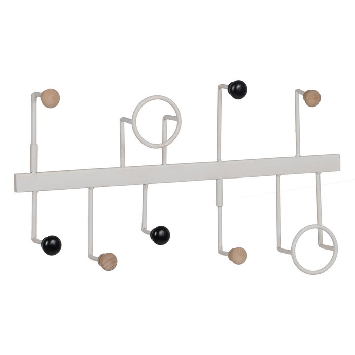 Percha Blanco Metal Decoración 50 X 7 X 27 cm