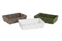 DKD Home Decor Surtido de Cestas de Almacenaje Brillantes 23x15x6 cm