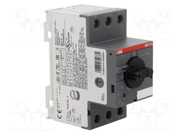 ABB MS116-10 Interruptor motorizado de 4kW ABB MS116-10 Interruptor motorizado de 4kW
