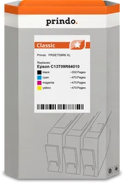 Prindo Multipack de Tinta Classic XL Negro, Cian, Magenta y Amarillo