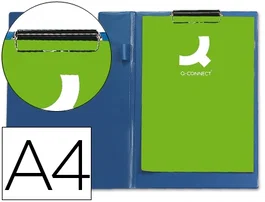 Q-connect Carpeta miniclips de plástico DIN A4 Azul
