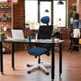 PIQUERAS Y CRESPO Silla de oficina Zulema Marrón oscuro y Blanco
