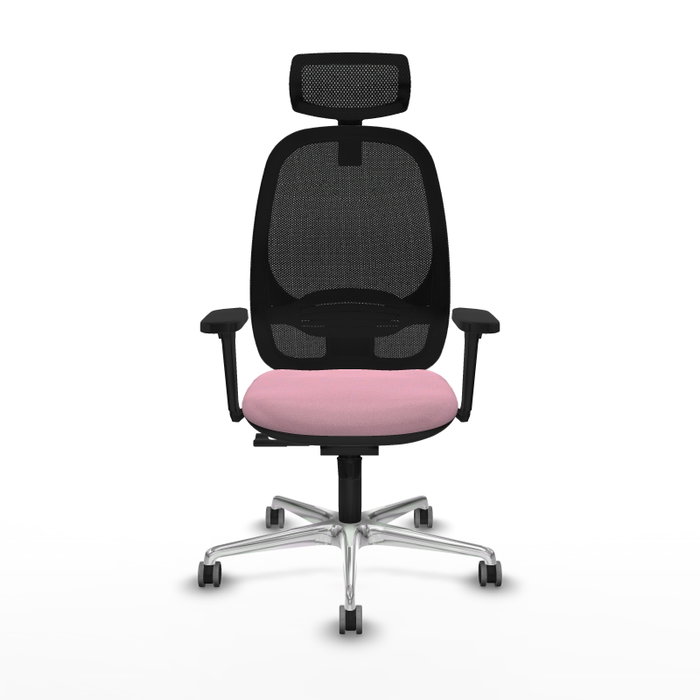 PIQUERAS Y CRESPO Silla de oficina Cilanco con Mecanismo Sincro, Rosa y Negro