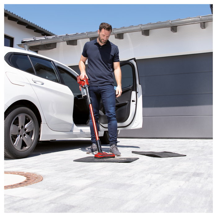 Einhell TE-SV 18 Li-Solo Aspiradora escoba 2 en 1 sin bolsa con batería, cepillo LED, para suelos duros y escalones Einhell TE-SV 18 Li-Solo Aspiradora escoba 2 en 1 sin bolsa con batería, cepillo LED, para suelos duros y escalones