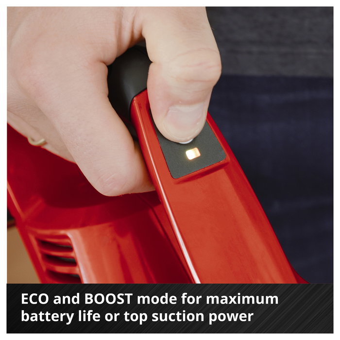 Einhell TE-SV 18 Li-Solo Aspiradora escoba 2 en 1 sin bolsa con batería, cepillo LED, para suelos duros y escalones Einhell TE-SV 18 Li-Solo Aspiradora escoba 2 en 1 sin bolsa con batería, cepillo LED, para suelos duros y escalones