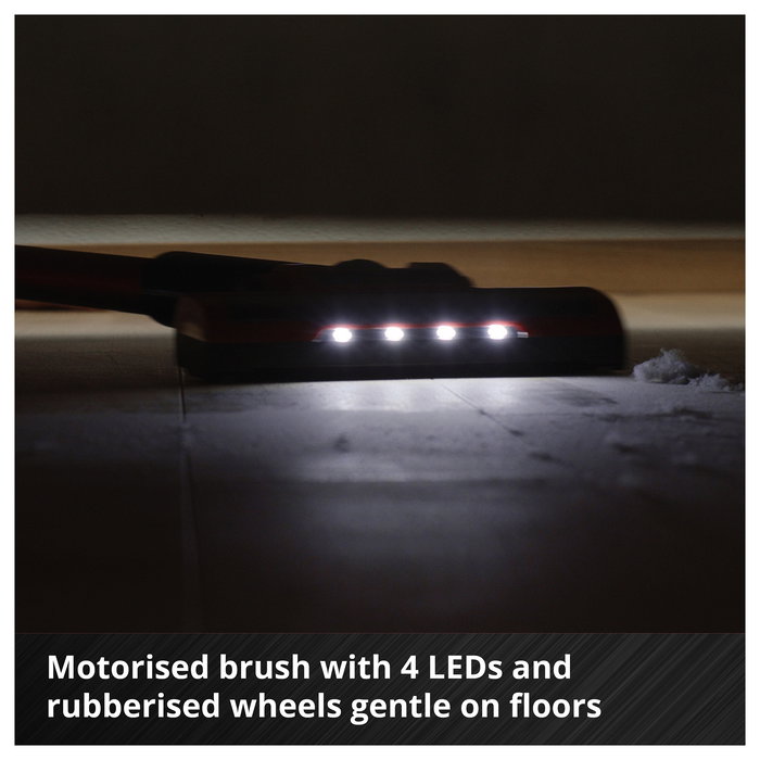 Einhell TE-SV 18 Li-Solo Aspiradora escoba 2 en 1 sin bolsa con batería, cepillo LED, para suelos duros y escalones Einhell TE-SV 18 Li-Solo Aspiradora escoba 2 en 1 sin bolsa con batería, cepillo LED, para suelos duros y escalones