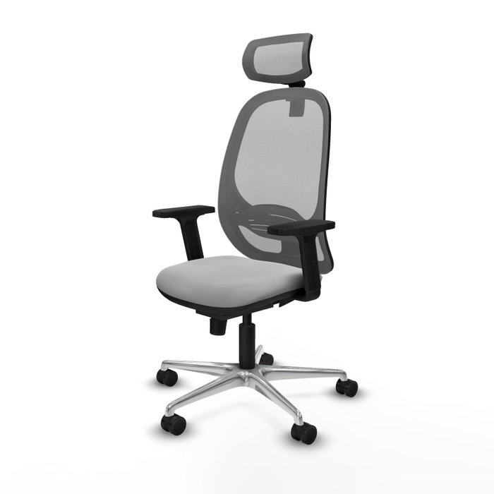 PIQUERAS Y CRESPO Silla de oficina Cilanco Gris con mecanismo Sincro