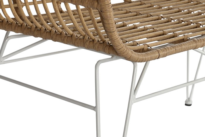 Sofa Terraza Y Jardin DKD Home Decor Marron Blanco 55 x 83 x 116 cm (2 Unidades)