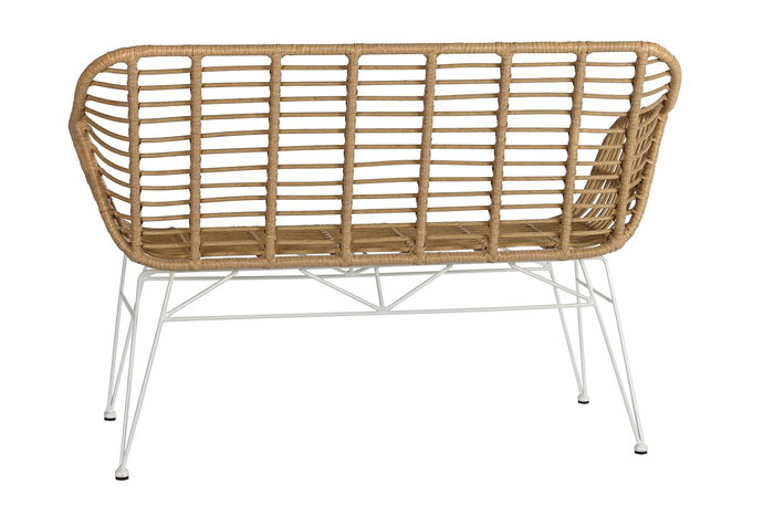 Sofa Terraza Y Jardin DKD Home Decor Marron Blanco 55 x 83 x 116 cm (2 Unidades)