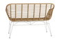 Sofa Terraza Y Jardin DKD Home Decor Marron Blanco 55 x 83 x 116 cm (2 Unidades)