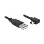 DeLOCK Cable USB 2.0 de 3 m, Tipo-A a Mini-B angular, Negro