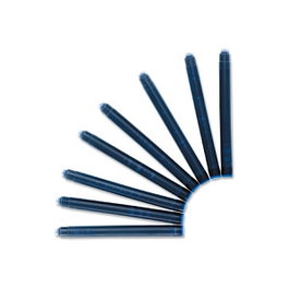 Waterman Cartuchos de Tinta Serenity Blue, Pack de 8