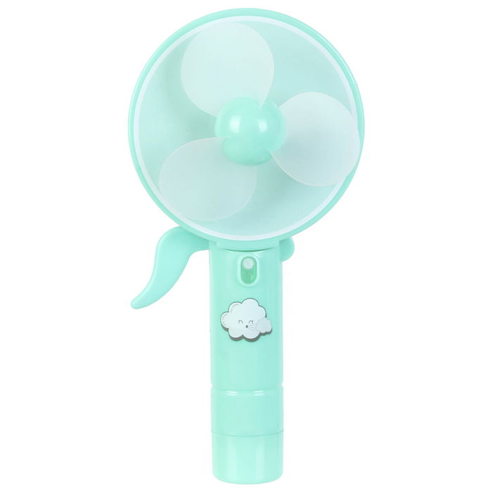 Jeux 2 momes Ventilador de Mano con Pulverizador Portátil Infantil Sin Pilas