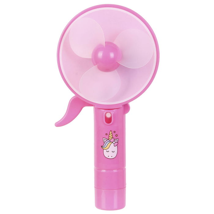 Jeux 2 momes Ventilador de Mano con Pulverizador Portátil Infantil Sin Pilas