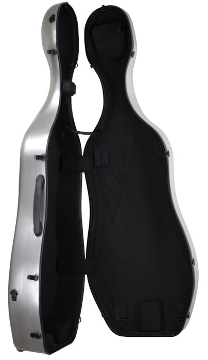 Estuche de Cello Amadeus 4/4 de Fibra de Vidrio Negro