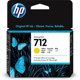 HP Ink 712 / 3ED69A Amarillo Estándar