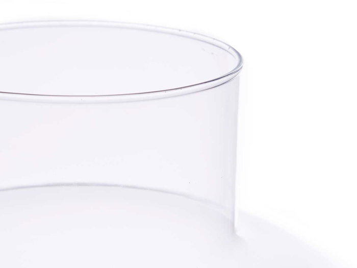 Giftdecor Jarron de Cristal Cloud, Modelo Transparente, 30 cm de Alto, Vidrio, para Decoración del Hogar