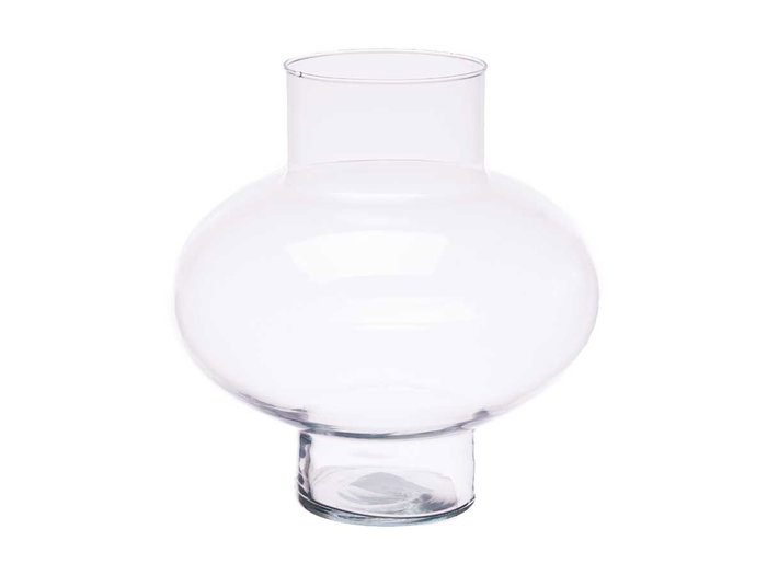 Giftdecor Jarron de Cristal Cloud, Modelo Transparente, 30 cm de Alto, Vidrio, para Decoración del Hogar