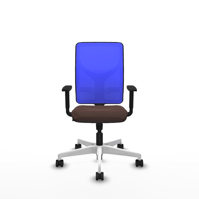 PIQUERAS Y CRESPO Silla de oficina Motilla con mecanismo Sincro, Marrón oscuro y Azul PIQUERAS Y CRESPO Silla de oficina Motilla con mecanismo Sincro, Marrón oscuro y Azul
