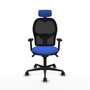 PIQUERAS Y CRESPO Silla de oficina Jorquera con mecanismo Sincro, Azul y Negro