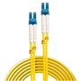 Lindy Cable de Fibra Óptica LC/LC 5m OS2 9/125µm Multimodo OM4, Azul, Blanco, Amarillo (Ref: 47453)