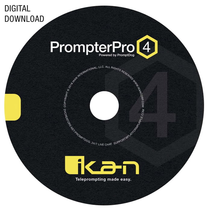 Ikan PrompterPro 4 Software para PC y Mac Ikan PrompterPro 4 Software para PC y Mac