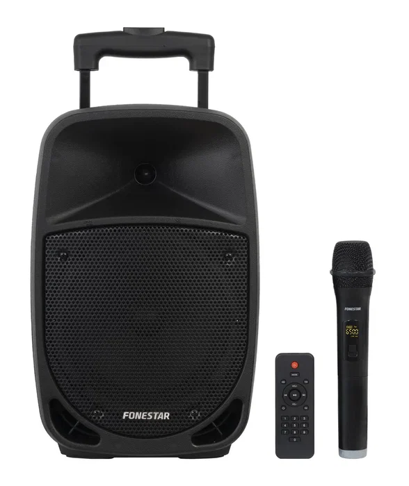 Fonestar MALIBU-308 Altavoz Portátil Bluetooth 100W, Negro, Con USB, Micrófono, Karaoke y Batería Recargable