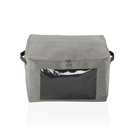 Caja de Almacenamiento Versa Gris Poliéster