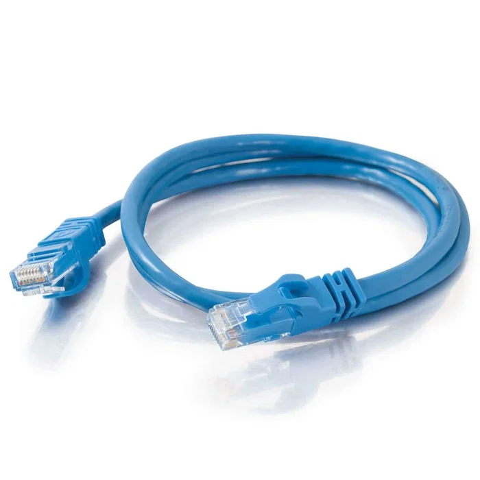 C2G 83388 Cable de Red Patch Cat6 UTP, Cable de Interconexión RJ-45 Macho a RJ-45 Macho, Color Azul, Longitud 2 Metros