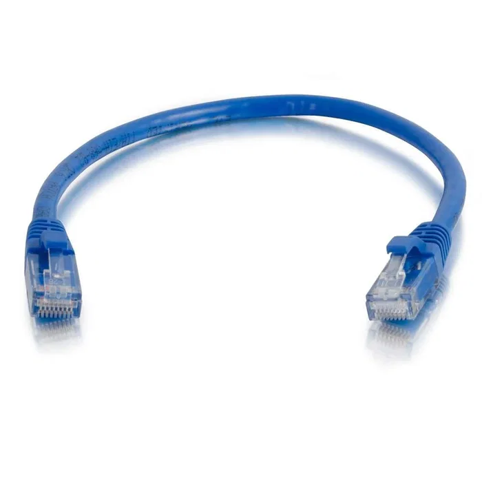 C2G 83388 Cable de Red Patch Cat6 UTP, Cable de Interconexión RJ-45 Macho a RJ-45 Macho, Color Azul, Longitud 2 Metros